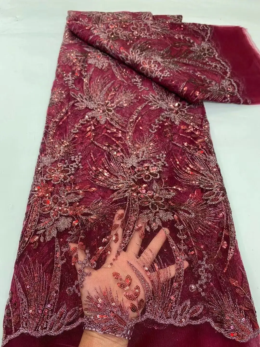 2024 High Quality African Nigerian Tulle Lace Fabric With Sequins Embroidery Sewing Guipure Net Cloth Prom Dresses Beads 5Yards
2024 High Quality African Nigerian Tulle Lace Fabric With Sequins Embroidery Sewing Guipure Net Cloth Prom Dresses Beads 5Yards