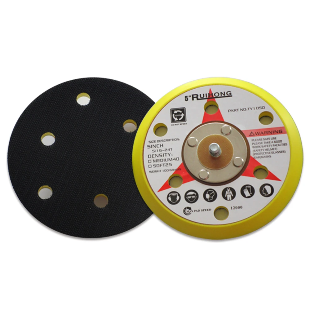 Sander Sanding Disc Tools Workshop 5 inch 6-Holes Backing Flocking Grinding Pad Parts Round Supply Polyurethane
Sander Sanding Disc Tools Workshop 5 inch 6-Holes Backing Flocking Grinding Pad Parts Round Supply Polyurethane