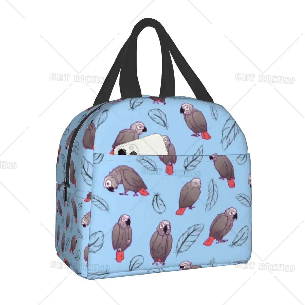 African Grey Parrot Portable Lunch Box for Women Kids School Cooler Thermal Food Insulated Lunch Bag Tote Picnic Storage Bag
African Grey Parrot Portable Lunch Box for Women Kids School Cooler Thermal Food Insulated Lunch Bag Tote Picnic Storage Bag