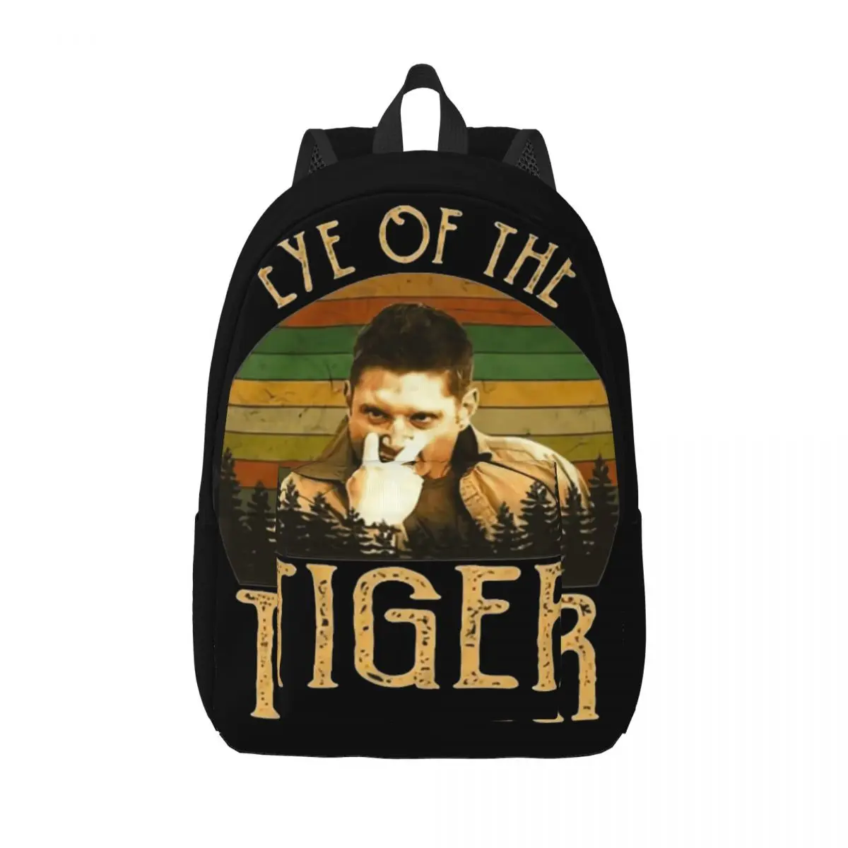 Dean Winchester Supernatural Eye Of The Tiger Fashion Backpack Outdoor Student Hiking Travel Daypack for Men Laptop Shoulder Bag
Dean Winchester Supernatural Eye Of The Tiger Fashion Backpack Outdoor Student Hiking Travel Daypack for Men Laptop Shoulder Bag