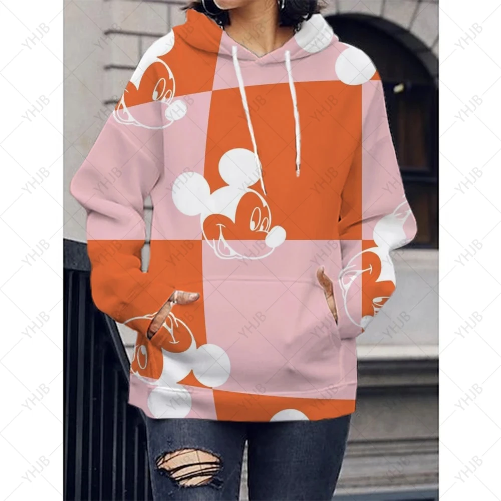 Disney Mickey Mouse Printed Hoodie Women's Hoodie Street Women's Fashion Sportswear Gothic Y2k Girls' candy color Wear
Disney Mickey Mouse Printed Hoodie Women's Hoodie Street Women's Fashion Sportswear Gothic Y2k Girls' candy color Wear