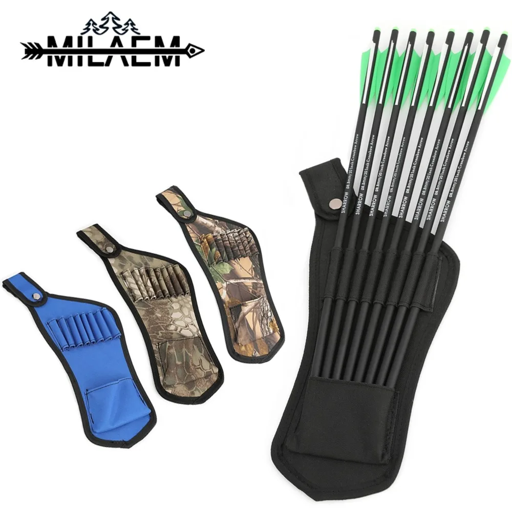 

Mini 11'' Archery Arrow Quiver Portable Divide Arrow Bag Can Hold 8Arrows 4Colors Outdoor Shooting Hunting Arrow Bag Accessories