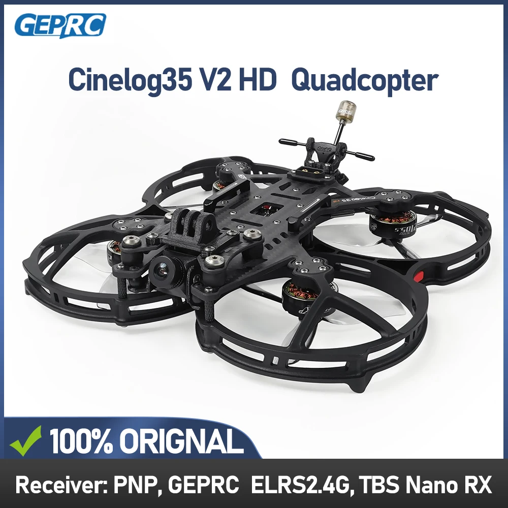 GEPRC Cinelog35 V2 RC Квадрокоптер Фристайл Дрон FPV аналоговый/HD Wasp/HD O3 2650KV двигатель 5,8 RHCP UFL PNP/ELRS 2,4G/TBS Nano RX
GEPRC Cinelog35 V2 RC Квадрокоптер Фристайл Дрон FPV аналоговый/HD Wasp/HD O3 2650KV двигатель 5,8 RHCP UFL PNP/ELRS 2,4G/TBS Nano RX