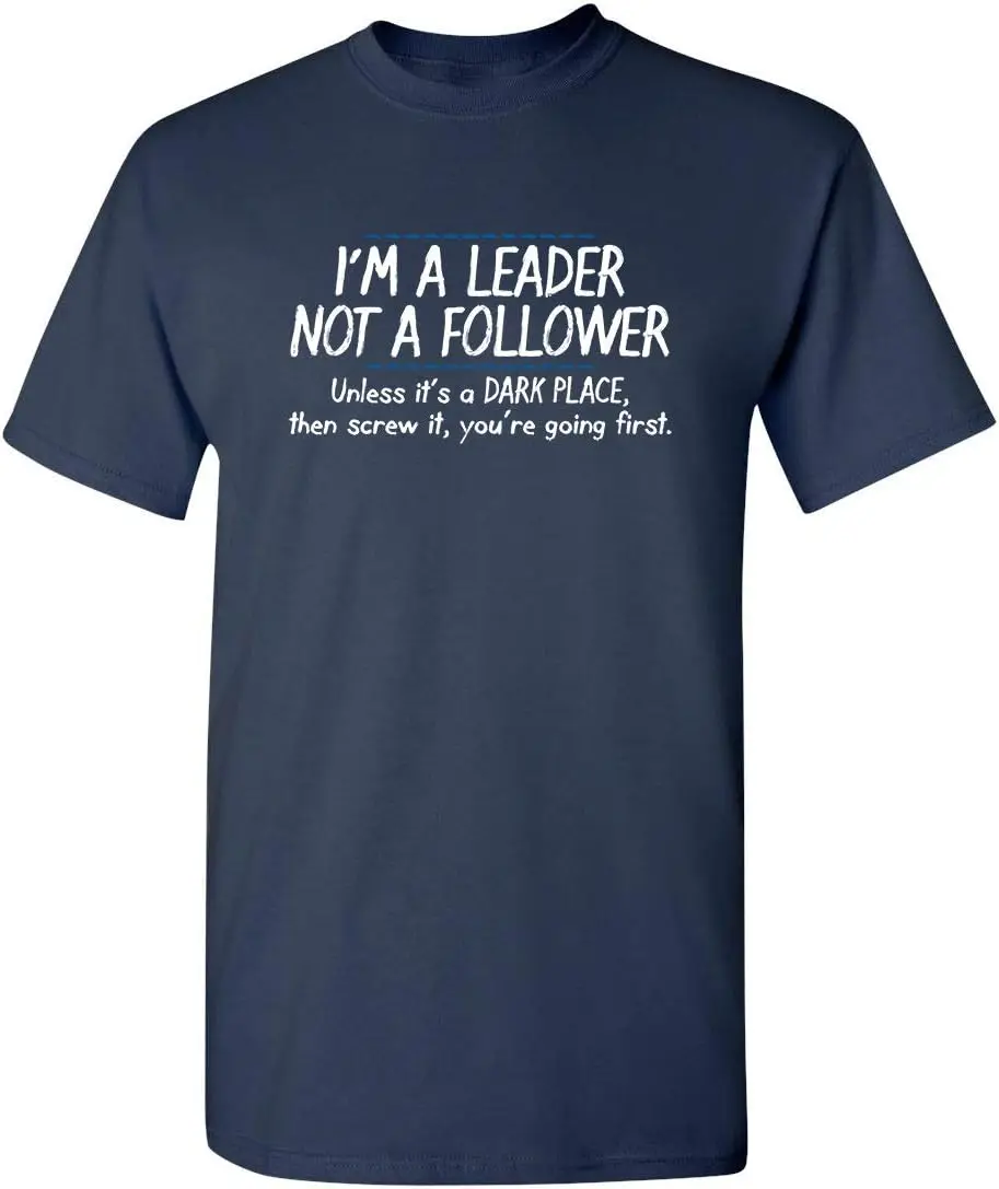 Футболки унисекс I'm A Leader для мужчин и женщин, короткие летние футболки, повседневная хлопковая модная одежда для пар, Новое поступление
Футболки унисекс I'm A Leader для мужчин и женщин, короткие летние футболки, повседневная хлопковая модная одежда для пар, Новое поступление