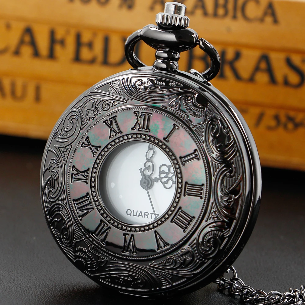 Vintage Wholesale Pocket Watch All Black Quartz Pendant with Chain Clock Men Women reloj de bolsillo
Vintage Wholesale Pocket Watch All Black Quartz Pendant with Chain Clock Men Women reloj de bolsillo