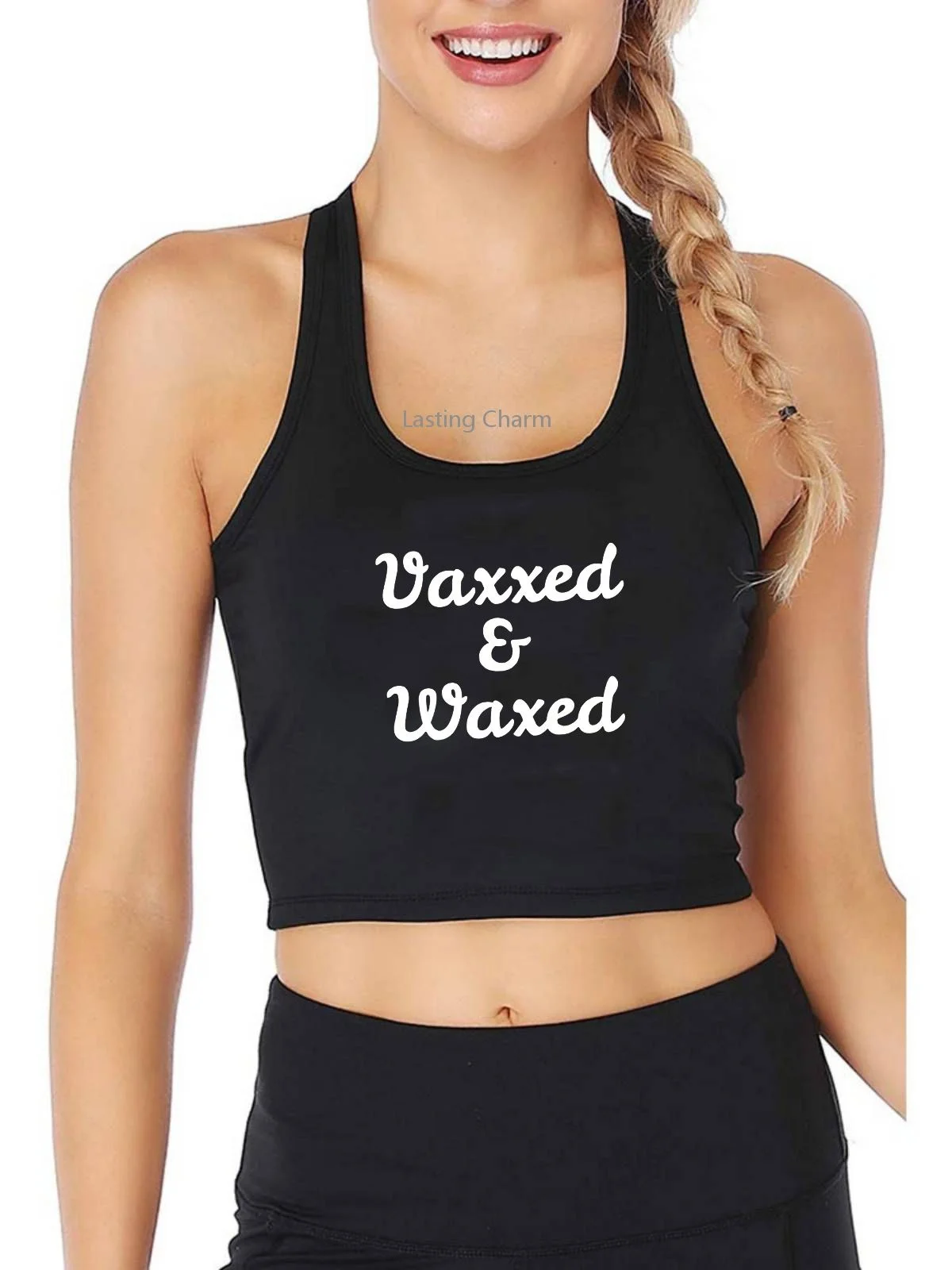 Vaxxed & Waxed Graphic Print Tank Top Women's Yoga Sports Workout Crop Top Gym Tee
Vaxxed & Waxed Graphic Print Tank Top Women's Yoga Sports Workout Crop Top Gym Tee