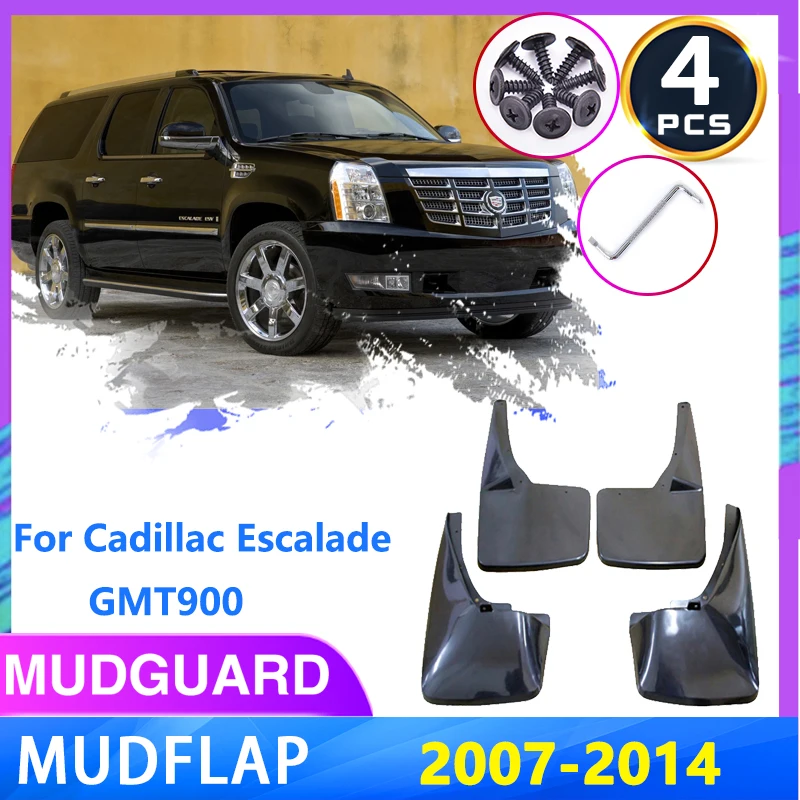 

4 PCS Car Mud Flaps for Cadillac Escalade GMT 900 2007~2014 2008 2009 Mudguard Splash Guards Fender Mudflaps Auto Accessories