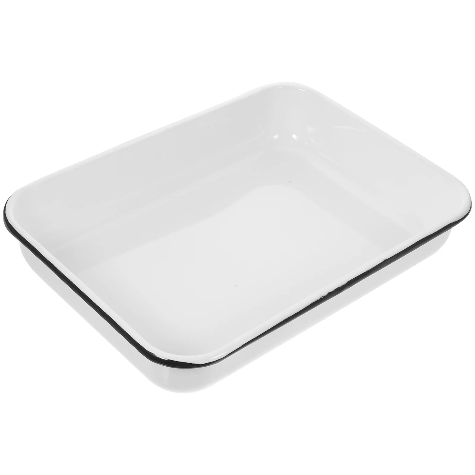 Enamel Baking Pan White Enamelware Roasting Pan Oblong Cake Pan Enameled Steel Baking Dish Lasagna Pan Rectangular Serving Tray
Enamel Baking Pan White Enamelware Roasting Pan Oblong Cake Pan Enameled Steel Baking Dish Lasagna Pan Rectangular Serving Tray