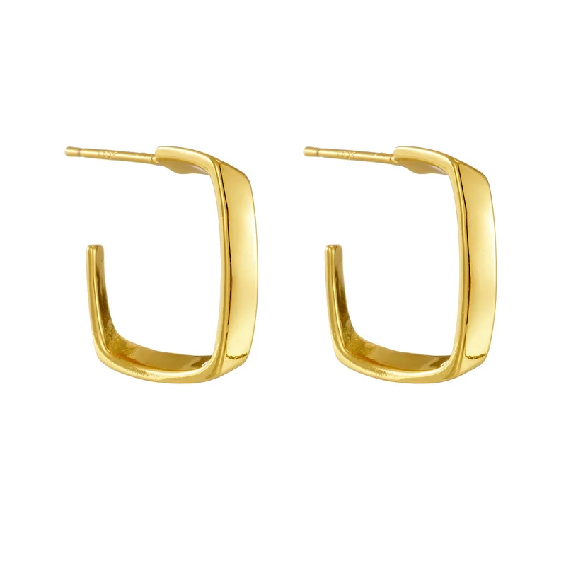 

2022 New Fashion Women Simple Geometric Irregular Hollow-out Square Earrings Women Sexy Party Geometric Square Earrings Jewerly