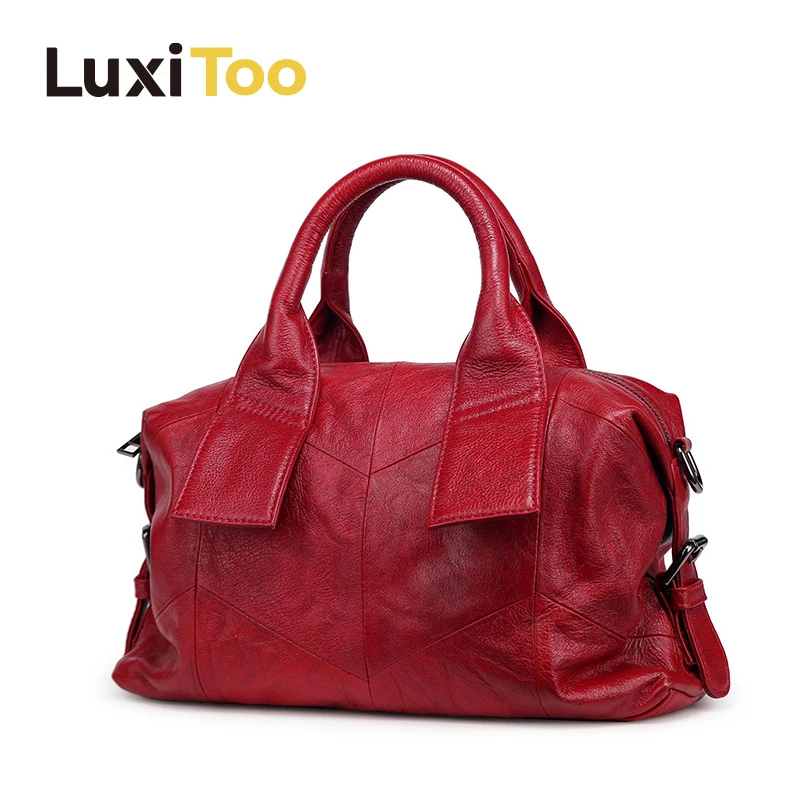 Vintage Travel Bag Casual Tote Genuine Leather Hand Bag Ladies Handbags Messenger Bags Luxury Crossbody Bags for Women Boston
Vintage Travel Bag Casual Tote Genuine Leather Hand Bag Ladies Handbags Messenger Bags Luxury Crossbody Bags for Women Boston