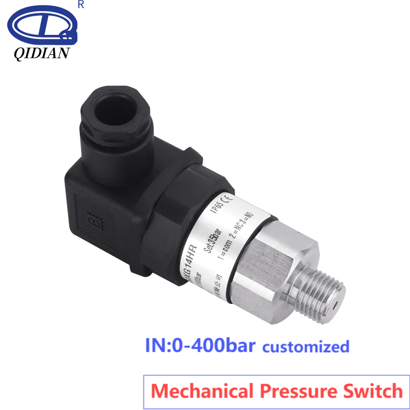 Mechanical Pressure Switch 20-200bar 100bar 1-12bar 5-50bar Stainless Steel Piston Type Water Pump Air Oil Pressure Control
Mechanical Pressure Switch 20-200bar 100bar 1-12bar 5-50bar Stainless Steel Piston Type Water Pump Air Oil Pressure Control