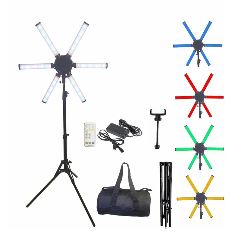 Replacement 26 Iinch RGB LED Ring Light US Plug 54W 6 Tubes 420 LED Light Lamp 5600-5800 Lumen With 3200-5500K Color Temperature
Replacement 26 Iinch RGB LED Ring Light US Plug 54W 6 Tubes 420 LED Light Lamp 5600-5800 Lumen With 3200-5500K Color Temperature
