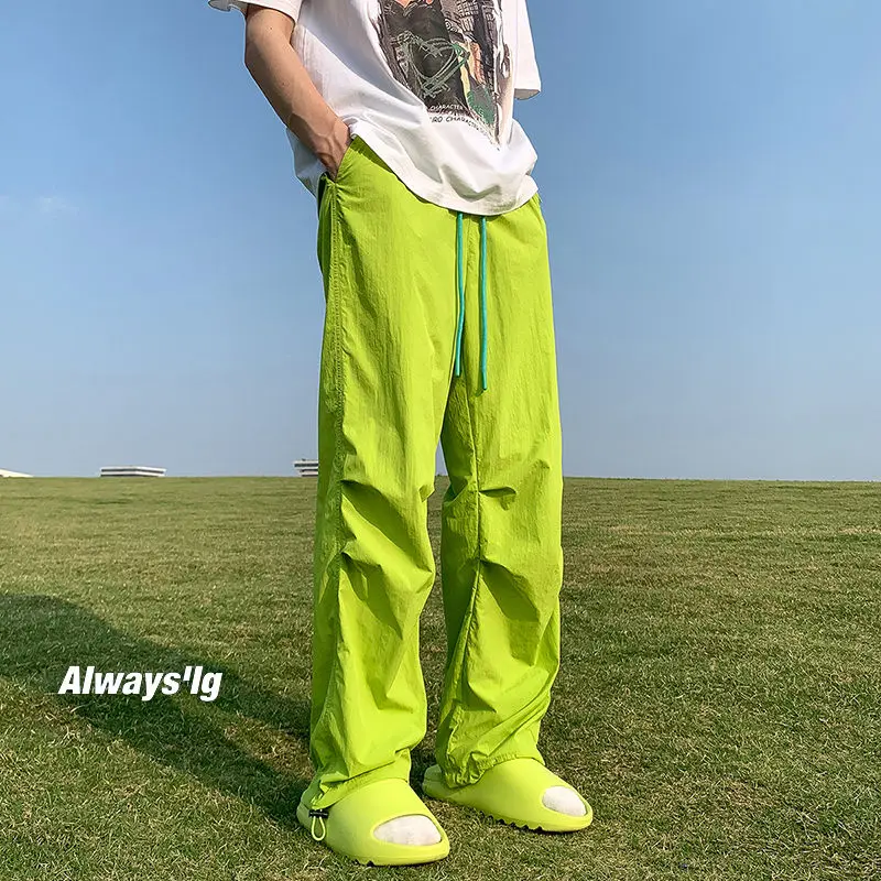 Men And Women's Summer New Loose Ice Silk Wide-Leg Pants Color Casual Pants Korean Version Of The Youth Trend Through Breathable
Men And Women's Summer New Loose Ice Silk Wide-Leg Pants Color Casual Pants Korean Version Of The Youth Trend Through Breathable