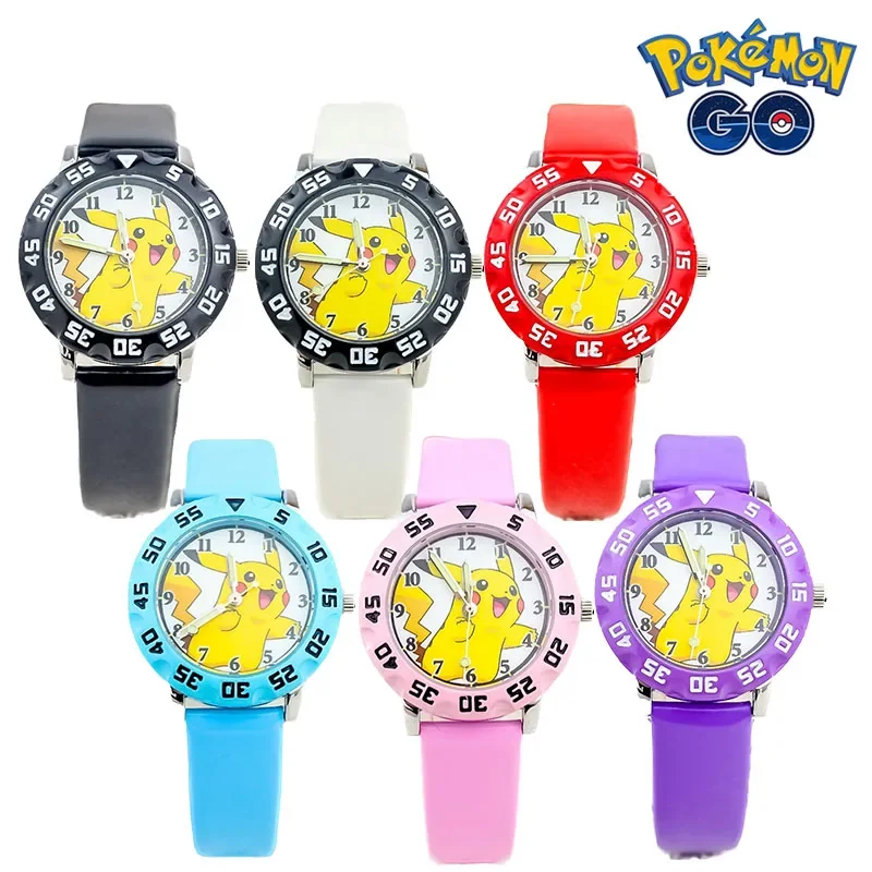 

Anime Pokemon Pikachu Luminous Children's Watches Cartoon Character Quartz Electronic Watch Boys Watches Kids Birthday Gifts