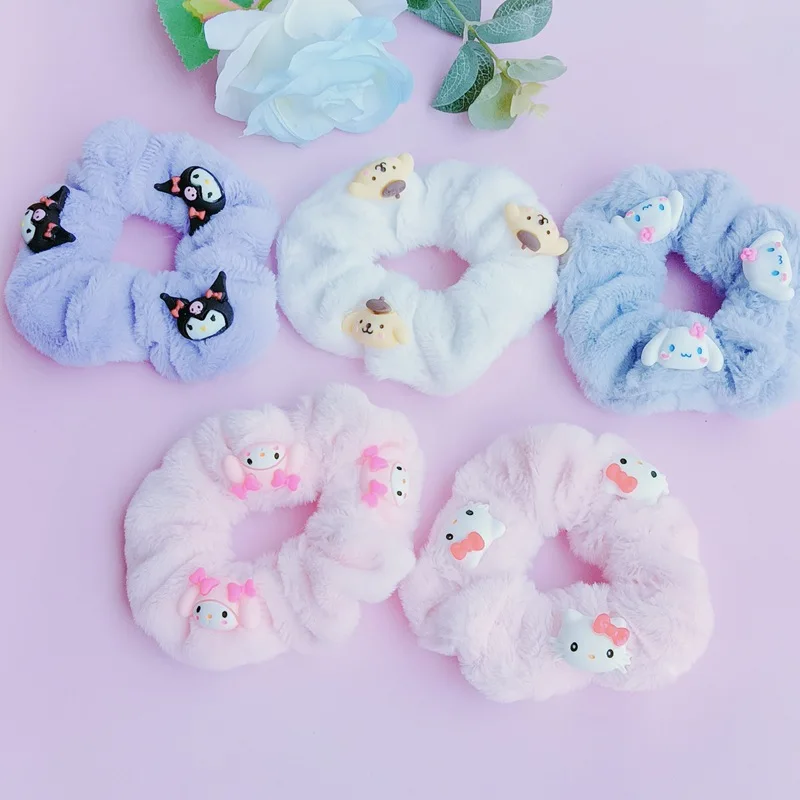 Sanrioed Large Intestine Hair Band Hellokittys Kuromi Cinnamoroll Girls Cute Plush Hair Rope Cartoon Anime Head Hair Accessories
Sanrioed Large Intestine Hair Band Hellokittys Kuromi Cinnamoroll Girls Cute Plush Hair Rope Cartoon Anime Head Hair Accessories