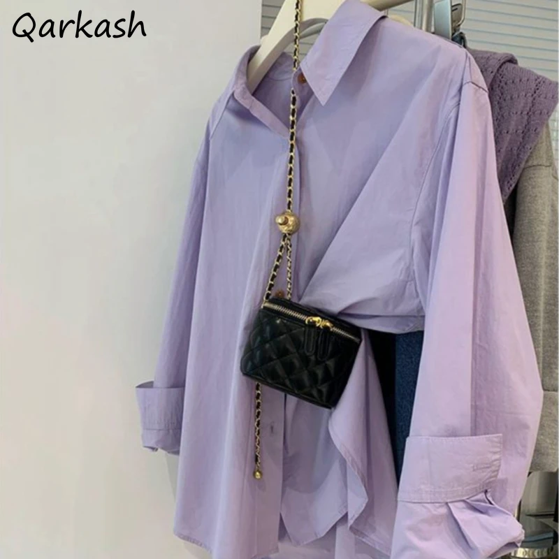 Shirts Women Simple Casual Loose Ulzzang All-match Tops Autumn Camisas De Mujer Office Lady Temperament Classic Streetwear Daily
Shirts Women Simple Casual Loose Ulzzang All-match Tops Autumn Camisas De Mujer Office Lady Temperament Classic Streetwear Daily