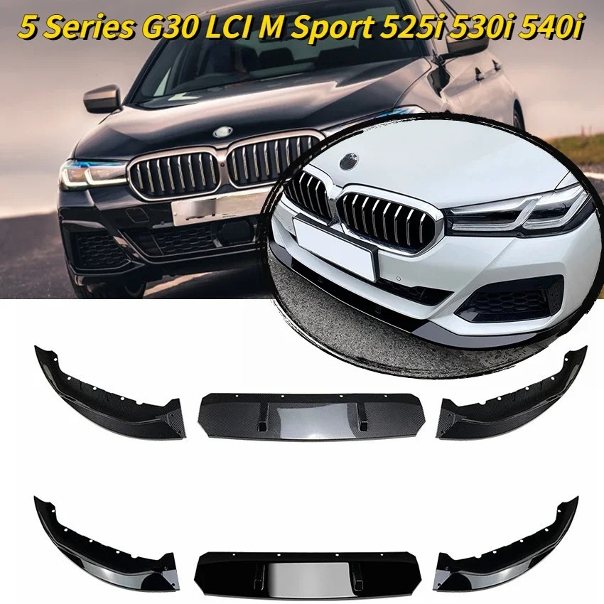 For BMW 5 Series G30 LCI M Sport 525i 530i 540i Front Bumper Lip Chin Guard Diffuser Cover Deflector 2020-2022+ Body Kit Tuning
For BMW 5 Series G30 LCI M Sport 525i 530i 540i Front Bumper Lip Chin Guard Diffuser Cover Deflector 2020-2022+ Body Kit Tuning