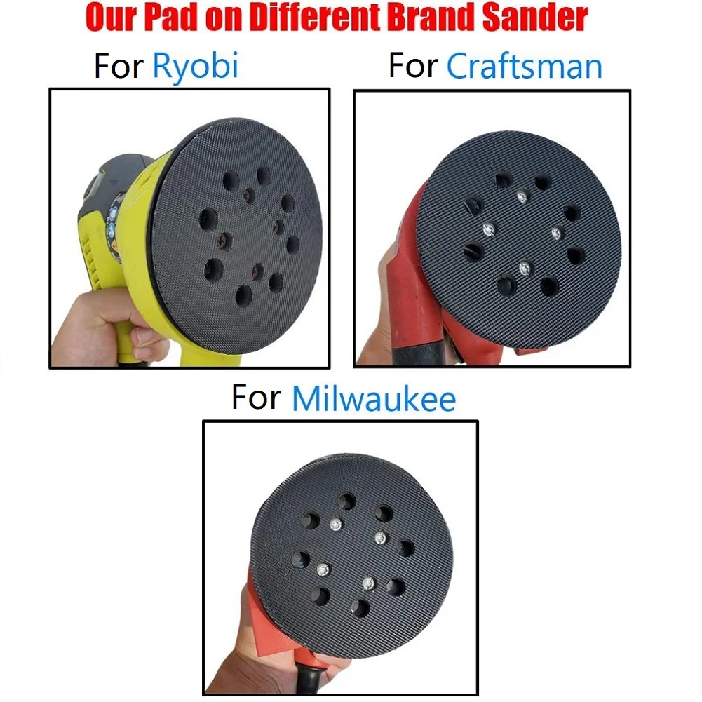5Inch 8Holes Hook&Loop Sanding Pad Superior Pads And Abrasives Backing Plate Power Tools For-Ryobi For Craftsman Sander
5Inch 8Holes Hook&Loop Sanding Pad Superior Pads And Abrasives Backing Plate Power Tools For-Ryobi For Craftsman Sander