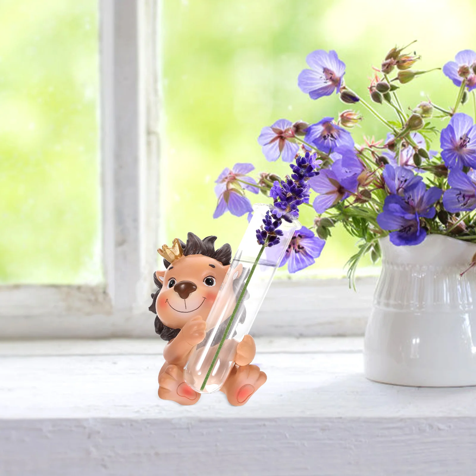Hydroponics Planter Desktop Clear Planting Tube Vase Decorative Unique Glass Vase with Animal Statue
Hydroponics Planter Desktop Clear Planting Tube Vase Decorative Unique Glass Vase with Animal Statue