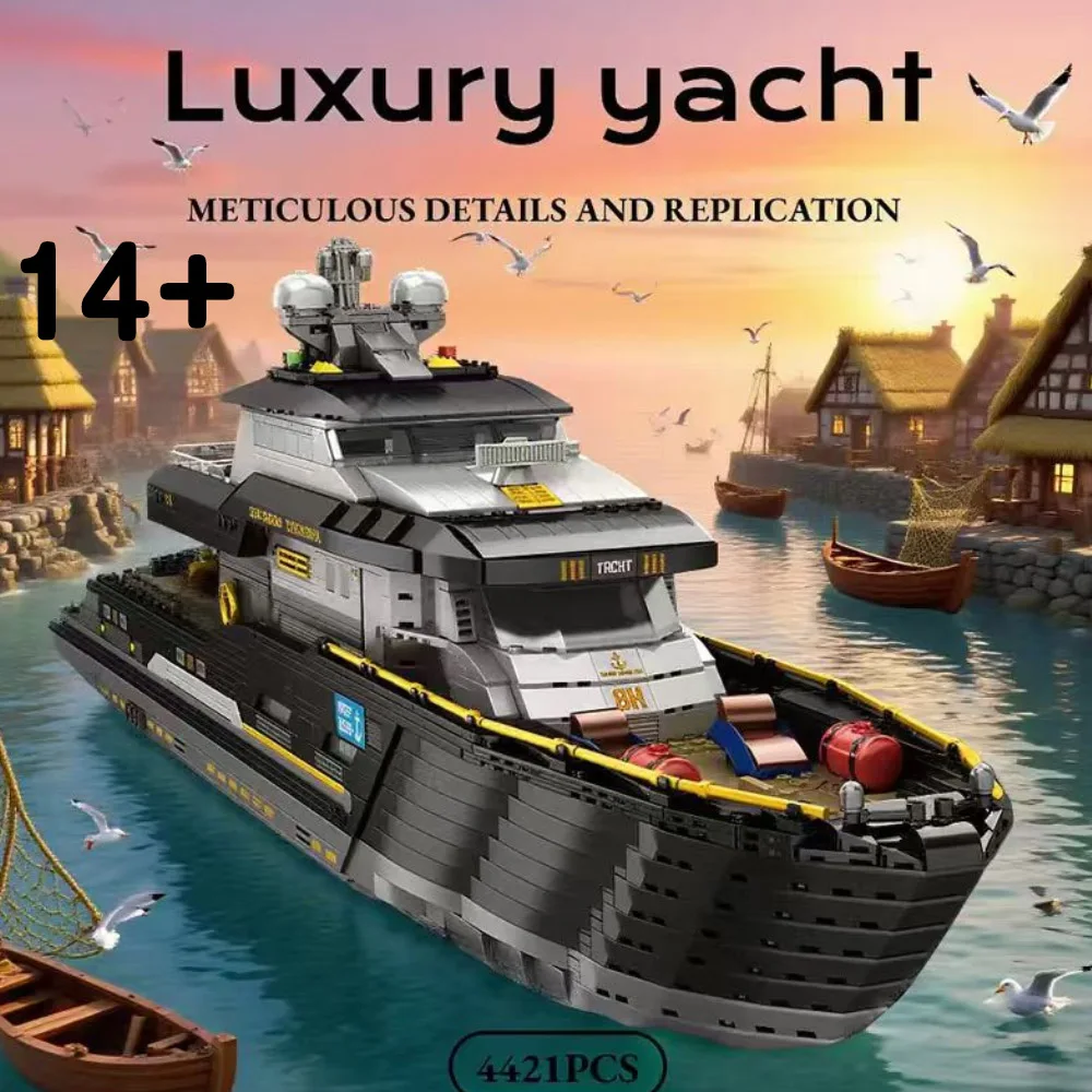 Creative IDEAS City 4421PCS Luxury Yacht Building Blocks Motorboat Car Cruise Ship collection With Ornaments Kids DIY Toys Gifts Creative IDEAS City 4421PCS Luxury Yacht Building Blocks Motorboat Car Cruise Ship collection With Ornaments Kids DIY Toys Gifts