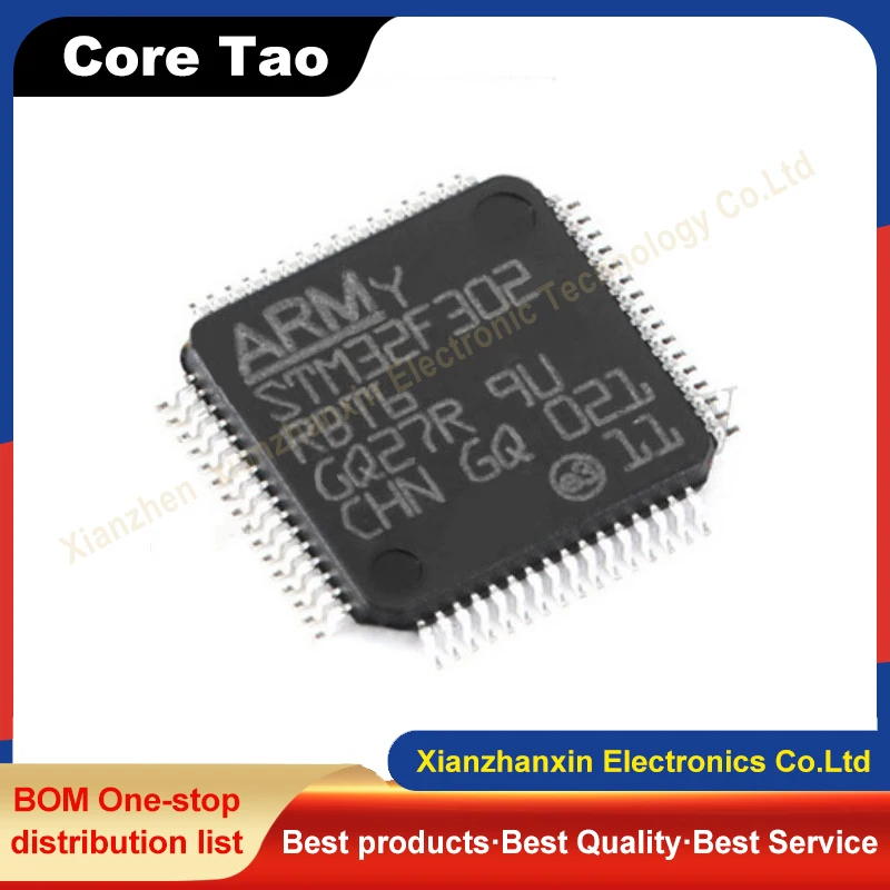 

1~5PCS/LOT STM32F302RBT6 STM32F302 302RBT6 LQFP64 Microcontroller chip