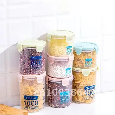 Kitchen Storage Tank Sealing Food Preservation Plastic Transparent Sealed Storage Box Pot Container Cans Organize 600/800/1000ML
Kitchen Storage Tank Sealing Food Preservation Plastic Transparent Sealed Storage Box Pot Container Cans Organize 600/800/1000ML
