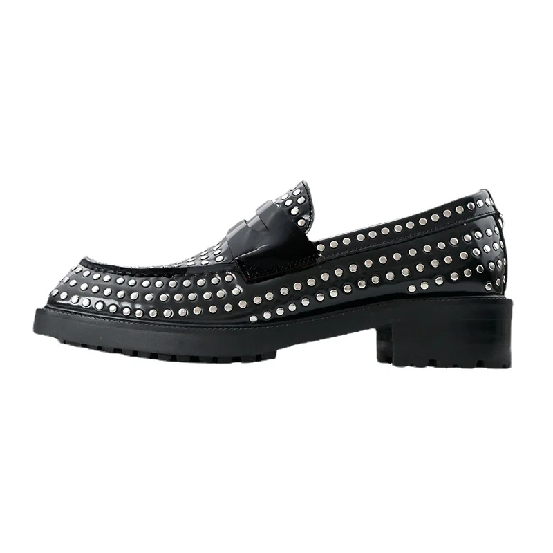 New Thick Soles Foot Sleeves Rivets Loafers Men Shoes Increased Hand-stitched Top Layer Cow Leather Fashion Trend Shoes for Men
New Thick Soles Foot Sleeves Rivets Loafers Men Shoes Increased Hand-stitched Top Layer Cow Leather Fashion Trend Shoes for Men