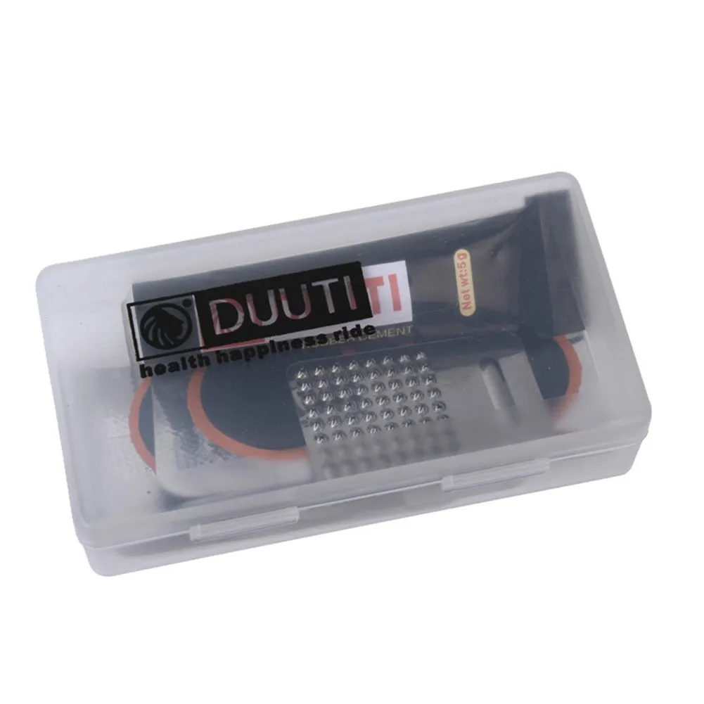 Bike Tire Repair Tools Kit Bicycle Inner Tube Flat Puncture 7pcs Patch + Vulcanizing Glue + Grinder For Rubber With Clear Box
Bike Tire Repair Tools Kit Bicycle Inner Tube Flat Puncture 7pcs Patch + Vulcanizing Glue + Grinder For Rubber With Clear Box
