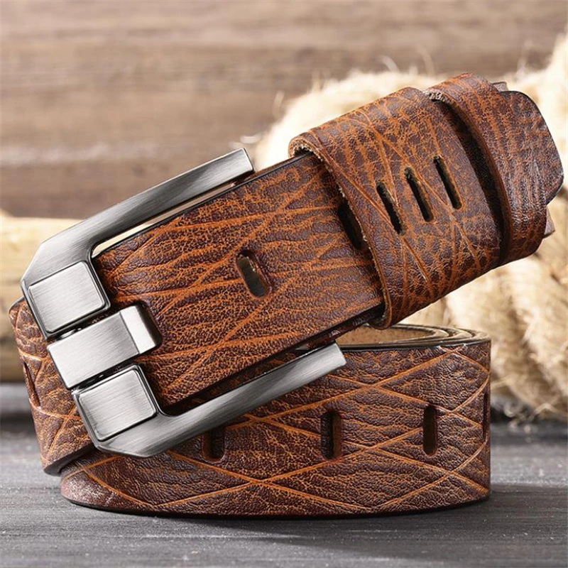 Cow Genuine Leather Luxury Strap Male Belts for Men New Large Plus Size105-130cm Vintage Pin Buckle Men Belt High Quality
Cow Genuine Leather Luxury Strap Male Belts for Men New Large Plus Size105-130cm Vintage Pin Buckle Men Belt High Quality