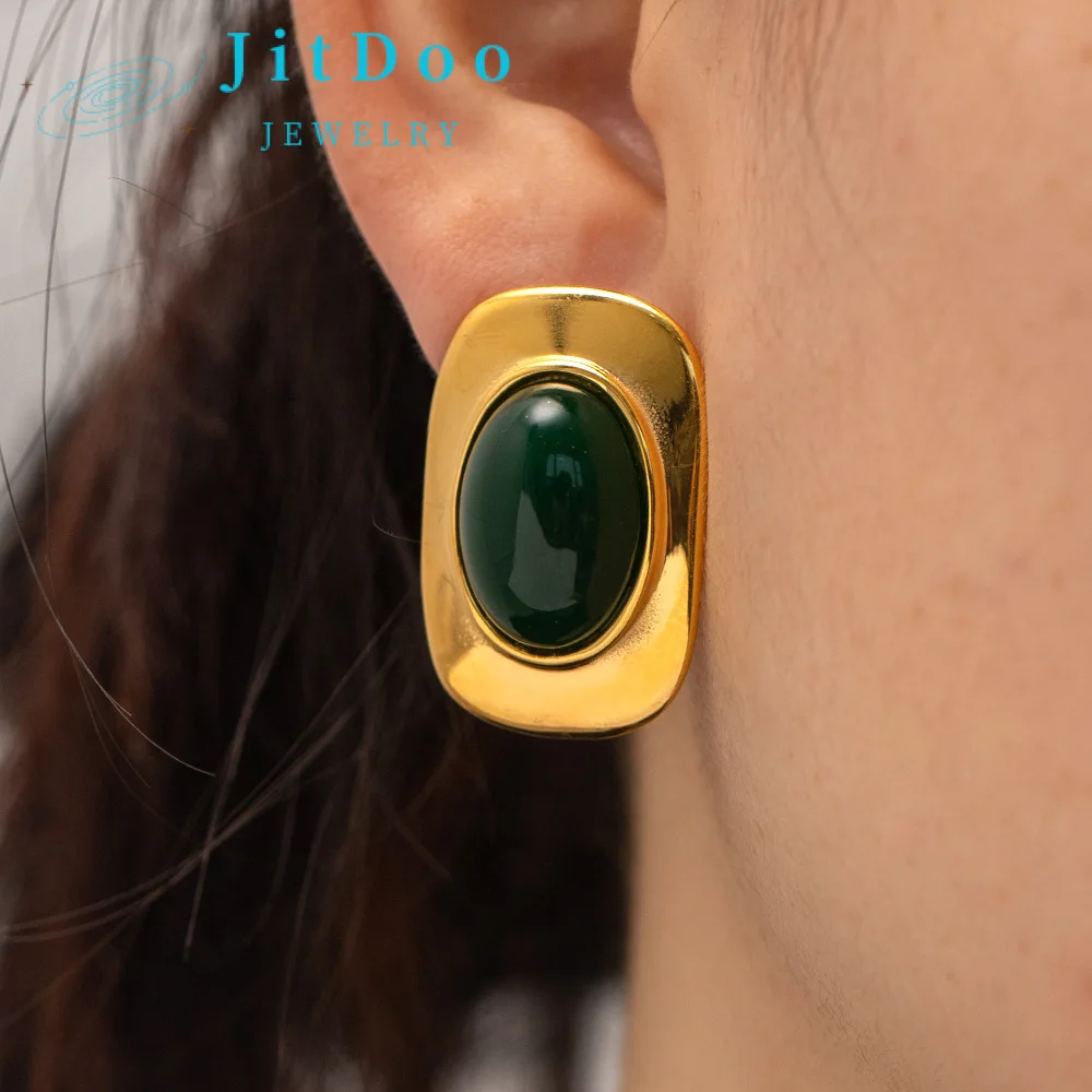 JitDoo Vintage Unique Design Elegant Delicate Luxury 18k Gold Retro Oval Earrings for Women Jewelry Bride Party Premium Gifts
JitDoo Vintage Unique Design Elegant Delicate Luxury 18k Gold Retro Oval Earrings for Women Jewelry Bride Party Premium Gifts