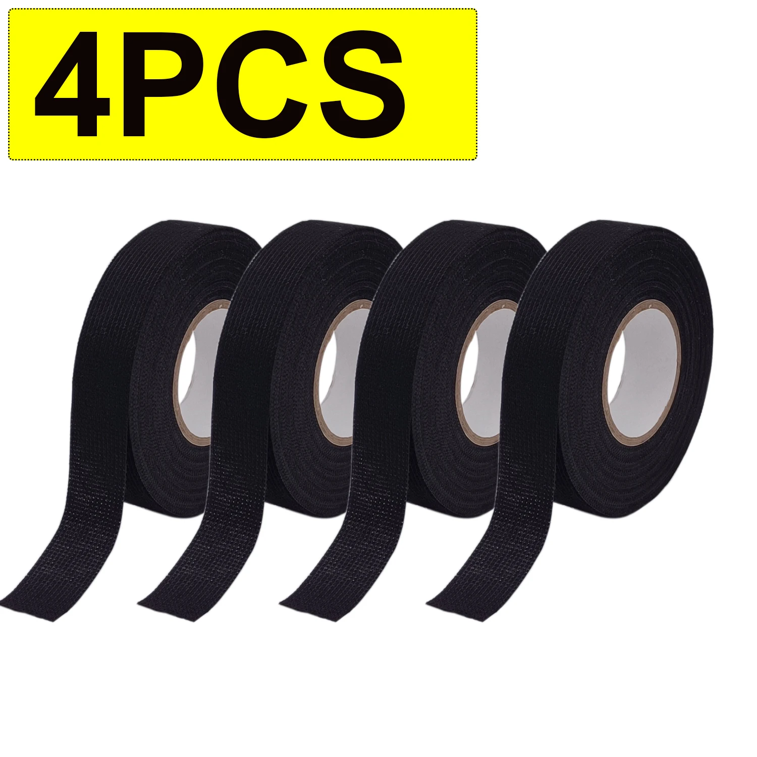 4/2PC Heat-resistant Adhesive Cloth Fabric Tape For Automotive Cable Harness Wiring Loom Electrical Tape 15M Length 19MM Width
4/2PC Heat-resistant Adhesive Cloth Fabric Tape For Automotive Cable Harness Wiring Loom Electrical Tape 15M Length 19MM Width