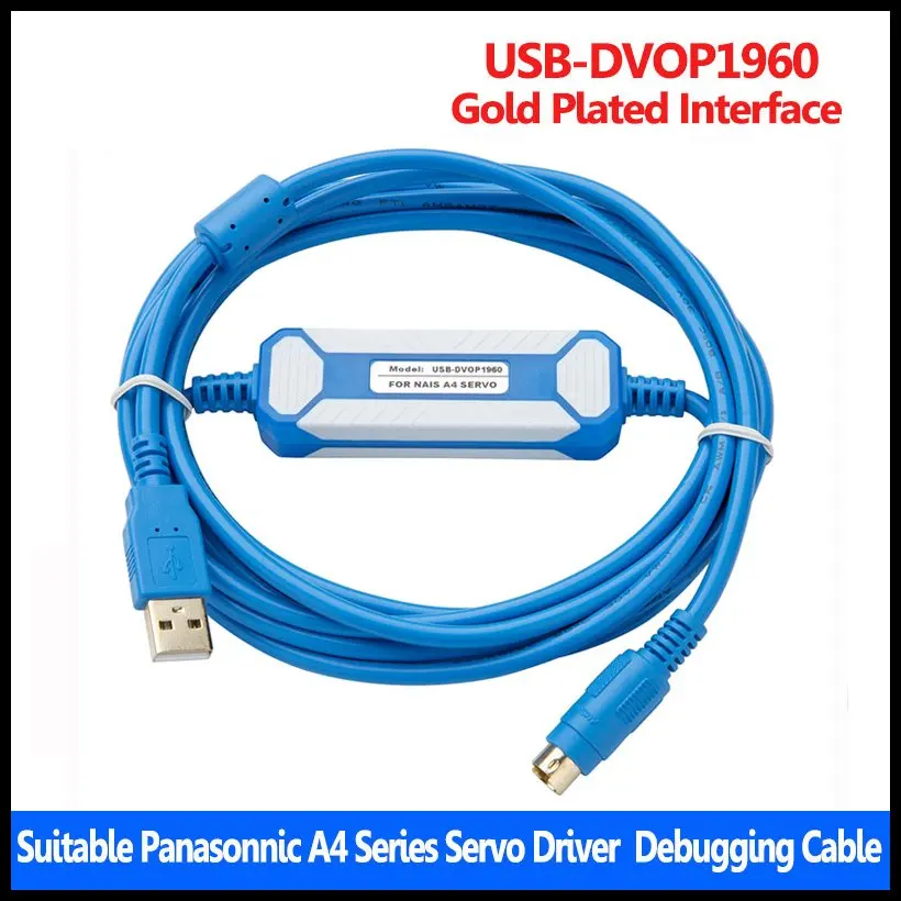 CNC Suitable Panasonic A4 MINAS-A MINAS E Series USB-DVOP1960 USB-A5 A6 Servo Driver Communication Debugging Cable PLC
CNC Suitable Panasonic A4 MINAS-A MINAS E Series USB-DVOP1960 USB-A5 A6 Servo Driver Communication Debugging Cable PLC