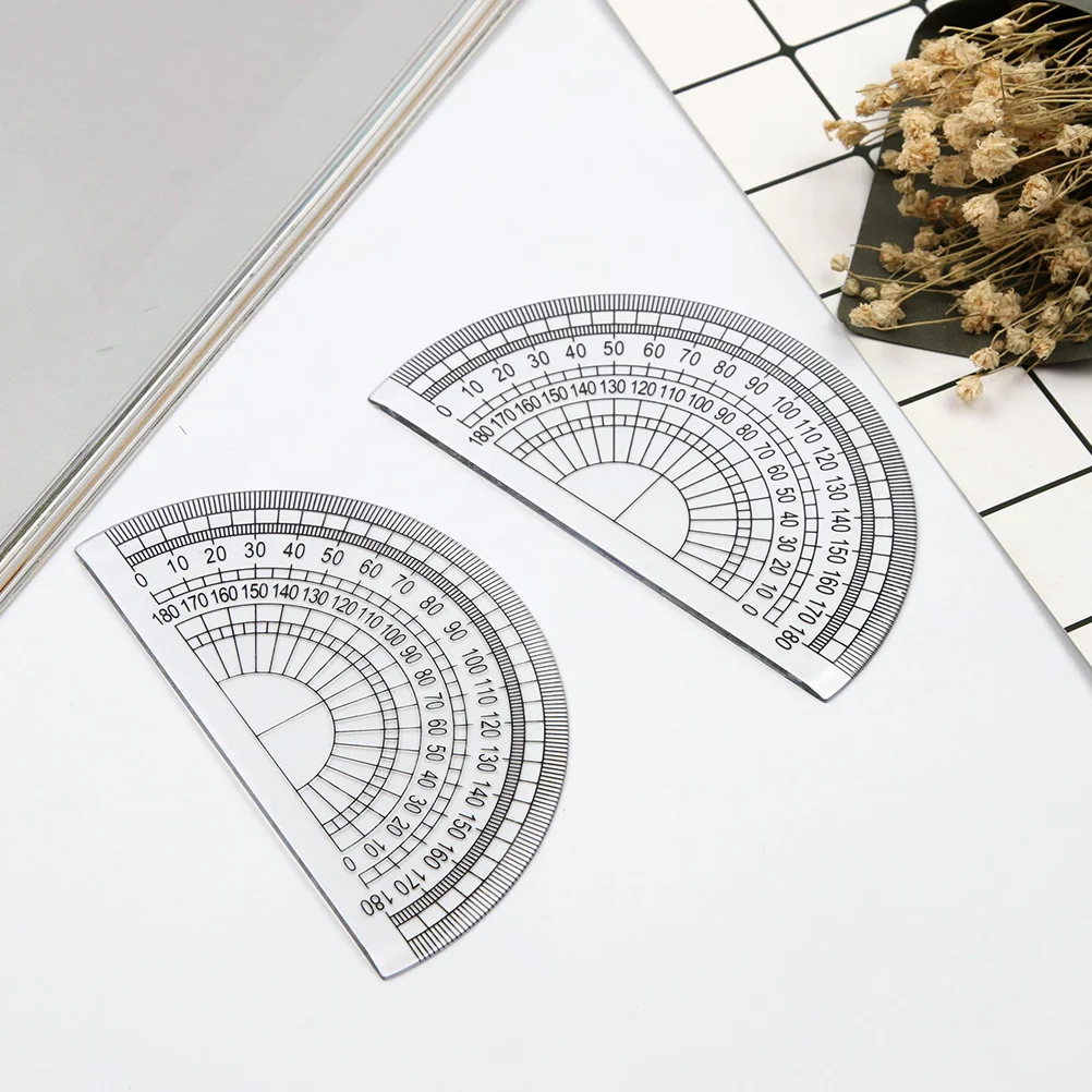 10 Pcs Protractor Angle Measuring Tools 180 Degrees Math Plastic Precision Small for Drawing Student Geometry
10 Pcs Protractor Angle Measuring Tools 180 Degrees Math Plastic Precision Small for Drawing Student Geometry