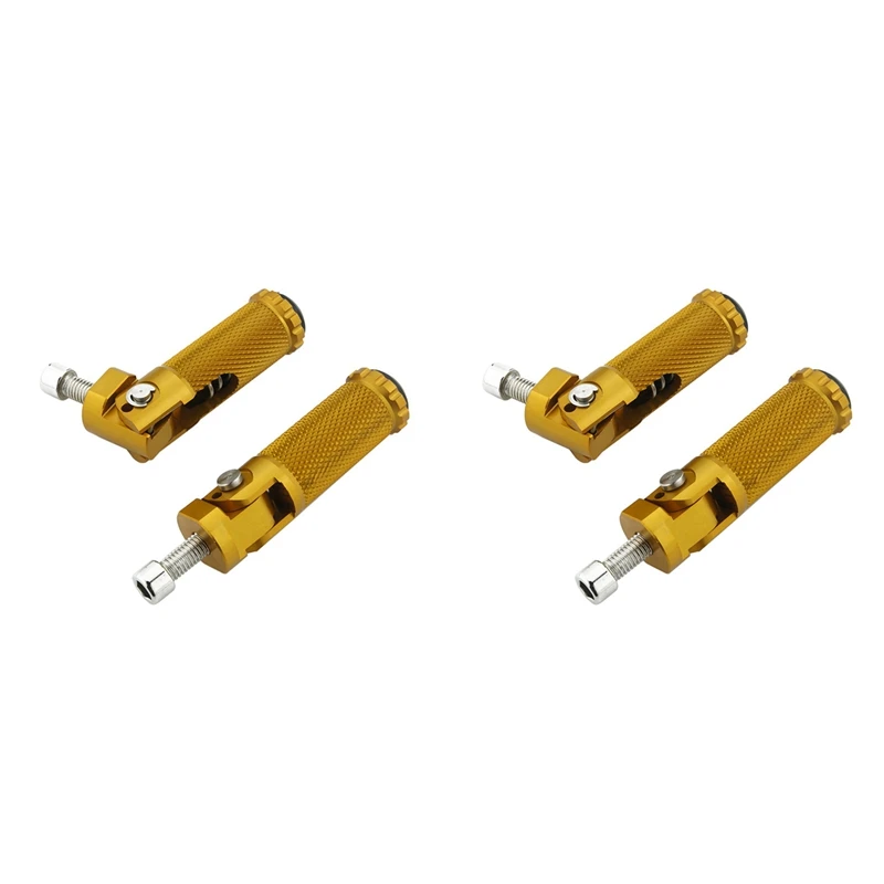 2Pair Motorcycle Rest Footpegs CNC Aluminum Folding Pedals Rear Foot Pegs Pedals Universal Motor Dirt Bike 8MM Gold
2Pair Motorcycle Rest Footpegs CNC Aluminum Folding Pedals Rear Foot Pegs Pedals Universal Motor Dirt Bike 8MM Gold