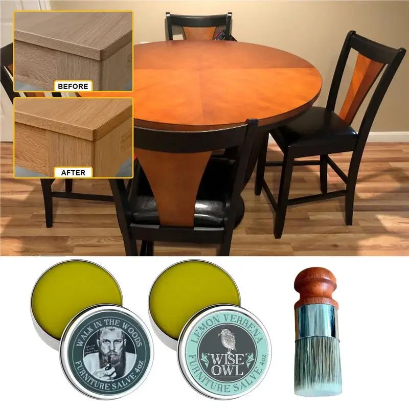 Leather Salve for Furniture Polish and Repair Coating Revives Smooth Leather with Brush Natural Leather Polish Conditioner
Leather Salve for Furniture Polish and Repair Coating Revives Smooth Leather with Brush Natural Leather Polish Conditioner