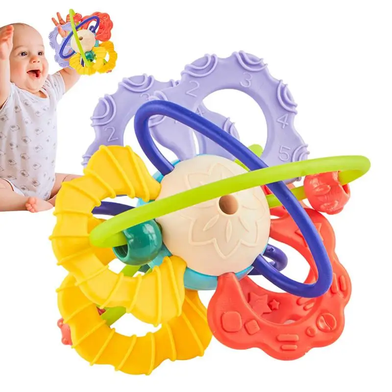 

Babies Teething Toys Montessori Toys Irresistible Child Rattle Teether Sensory Teether Toy For Babies Boys Girls And Newborns