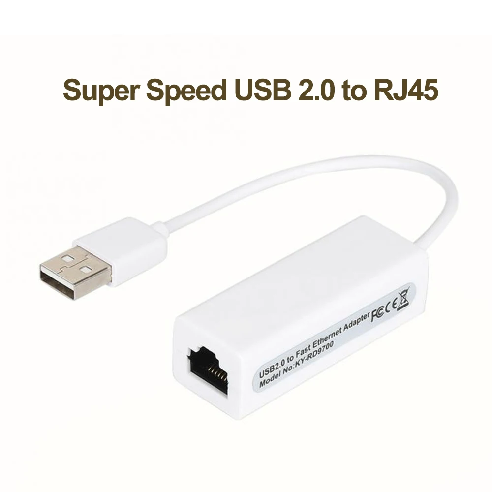 

USB Ethernet Adapter USB 2.0 Wired Network Card USB to RJ45 LAN Ethernet Adapter USB Network Adapter for PC Laptop Windows 7