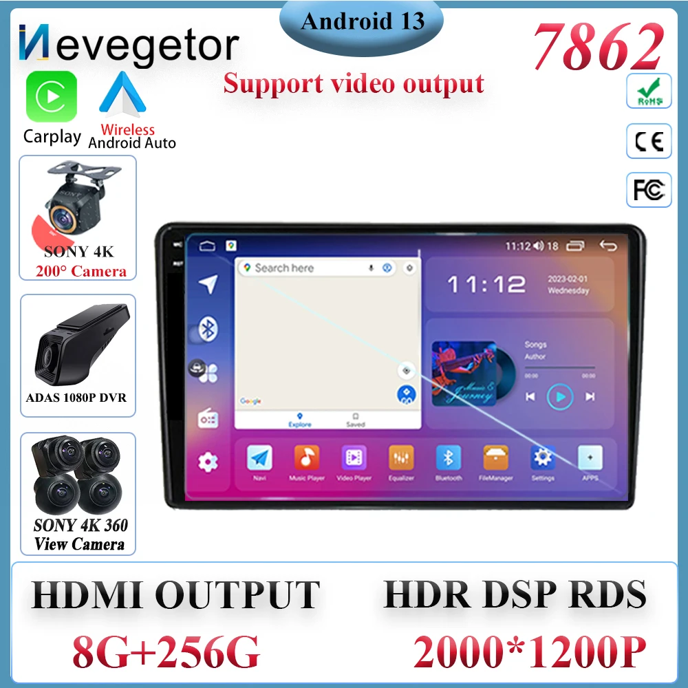 Android 13 For Hyundai i40 2012 2016 Car 5G wifi Wireless Carplay Radio Stereo Multimedia Player GPS Navigation QLED 7862 Screen
Android 13 For Hyundai i40 2012 2016 Car 5G wifi Wireless Carplay Radio Stereo Multimedia Player GPS Navigation QLED 7862 Screen
