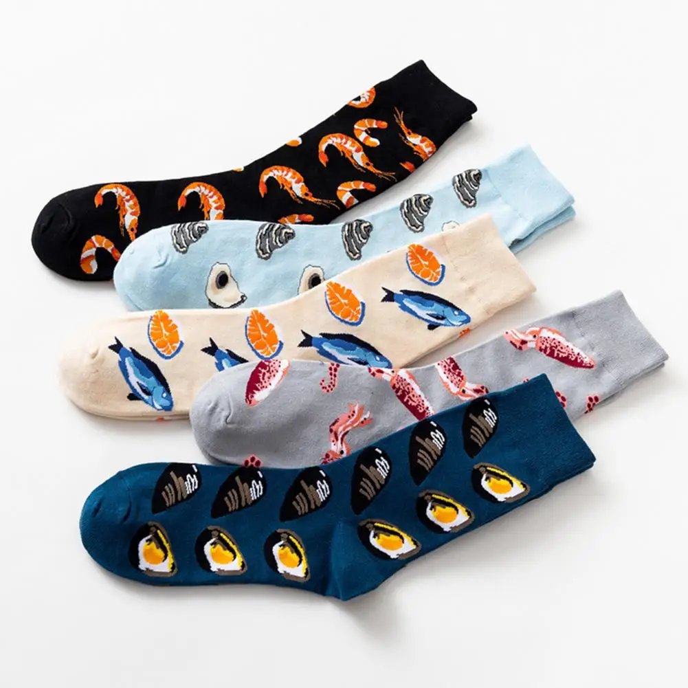 Stretchy Socks Family Friends Socks Colorful Seafood Series Pattern Couple Socks Fun Breathable Hop Socks for Women Men Unique
Stretchy Socks Family Friends Socks Colorful Seafood Series Pattern Couple Socks Fun Breathable Hop Socks for Women Men Unique