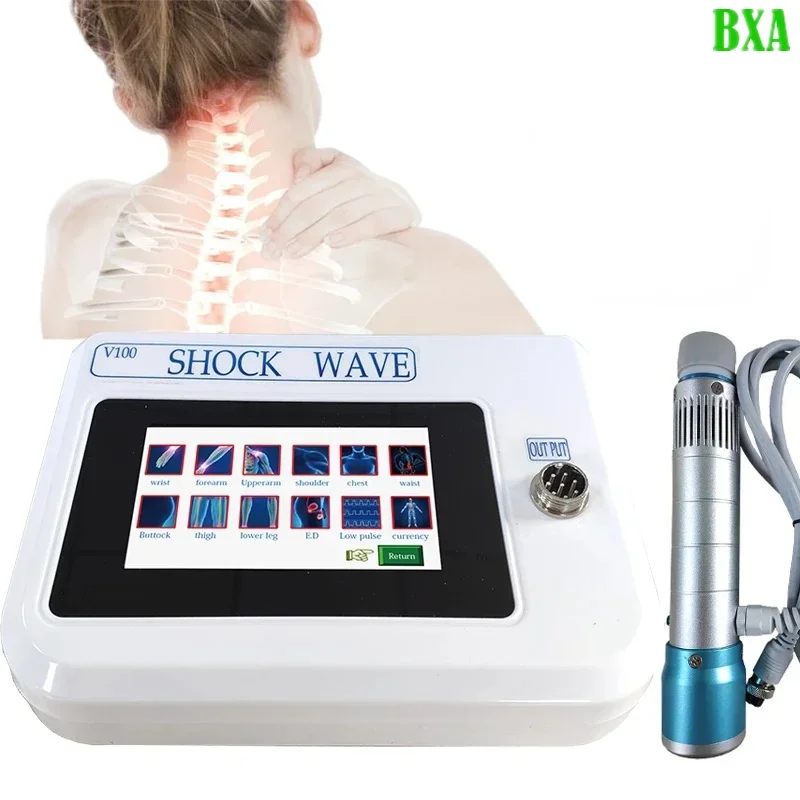 

ED Electromagnetic Shock Wave Massager Portable Physiotherapy Equipment Shockwave Therapy Machine Pain Relief Vibrate Relax Body