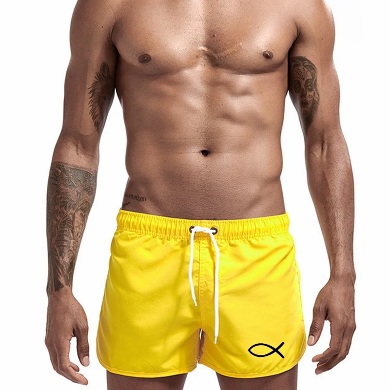Brand Pocket Quick Dry Swimming Shorts For Men Swimwear Jesus fish Swimsuit Swim Trunks Summer Bathing Beach Wear Surf Boxer
Brand Pocket Quick Dry Swimming Shorts For Men Swimwear Jesus fish Swimsuit Swim Trunks Summer Bathing Beach Wear Surf Boxer