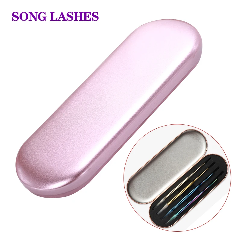 Song Lashes Tweezers Storage Box to Protet the Tightness of Tweezers Tinplate SPTE Material Siver /Pink Colors Choice
Song Lashes Tweezers Storage Box to Protet the Tightness of Tweezers Tinplate SPTE Material Siver /Pink Colors Choice