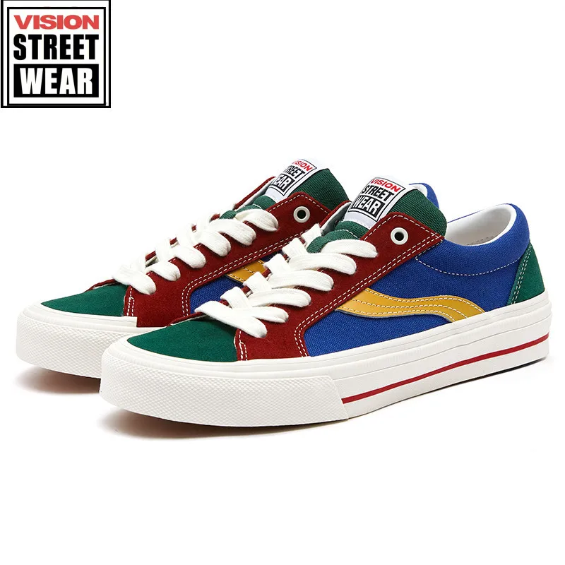 VISION STREET WEAR Odd Vintage Contrast Panel Low Top Suede Street Sneakers Canvas Shoes Men's and Women's New Lego Colors
VISION STREET WEAR Odd Vintage Contrast Panel Low Top Suede Street Sneakers Canvas Shoes Men's and Women's New Lego Colors