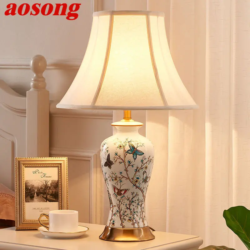 AOSONG Modern Ceramic Table Lights LED Simple Creative Luxury Bedside Desk Lamp For Home Living Room Study Bedroom
AOSONG Modern Ceramic Table Lights LED Simple Creative Luxury Bedside Desk Lamp For Home Living Room Study Bedroom