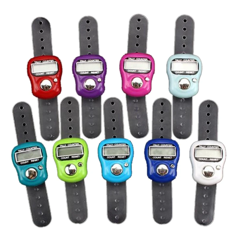 LCD Electronic Finger Hand Ring Knitting Row Tally Counter Pedometer Digital Hand Tally Counter Random Color
LCD Electronic Finger Hand Ring Knitting Row Tally Counter Pedometer Digital Hand Tally Counter Random Color