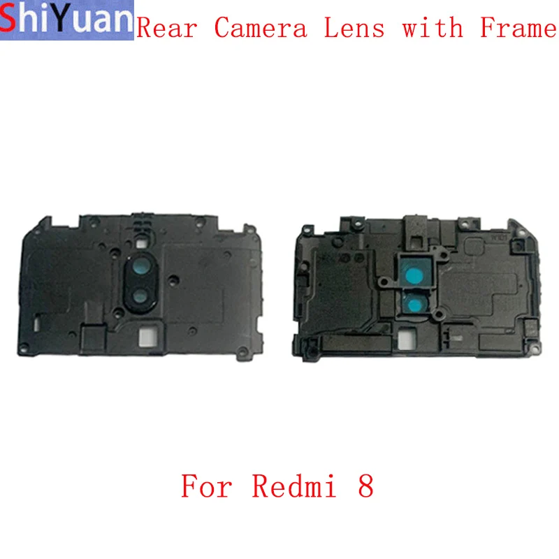 

Стекло для объектива камеры заднего вида с держателем рамы для Xiaomi Redmi 8 Рамка объектива камеры Замена Ремонт Запасные части