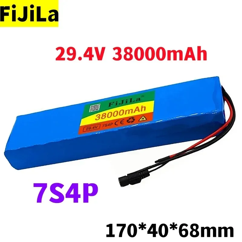 Free ShippingNew 7s4p 24 V 38000 MAH Electric Bike Motor EBike Roller Lithium-ion Battery 29.4 V 18650 Rechargeable Battery
Free ShippingNew 7s4p 24 V 38000 MAH Electric Bike Motor EBike Roller Lithium-ion Battery 29.4 V 18650 Rechargeable Battery