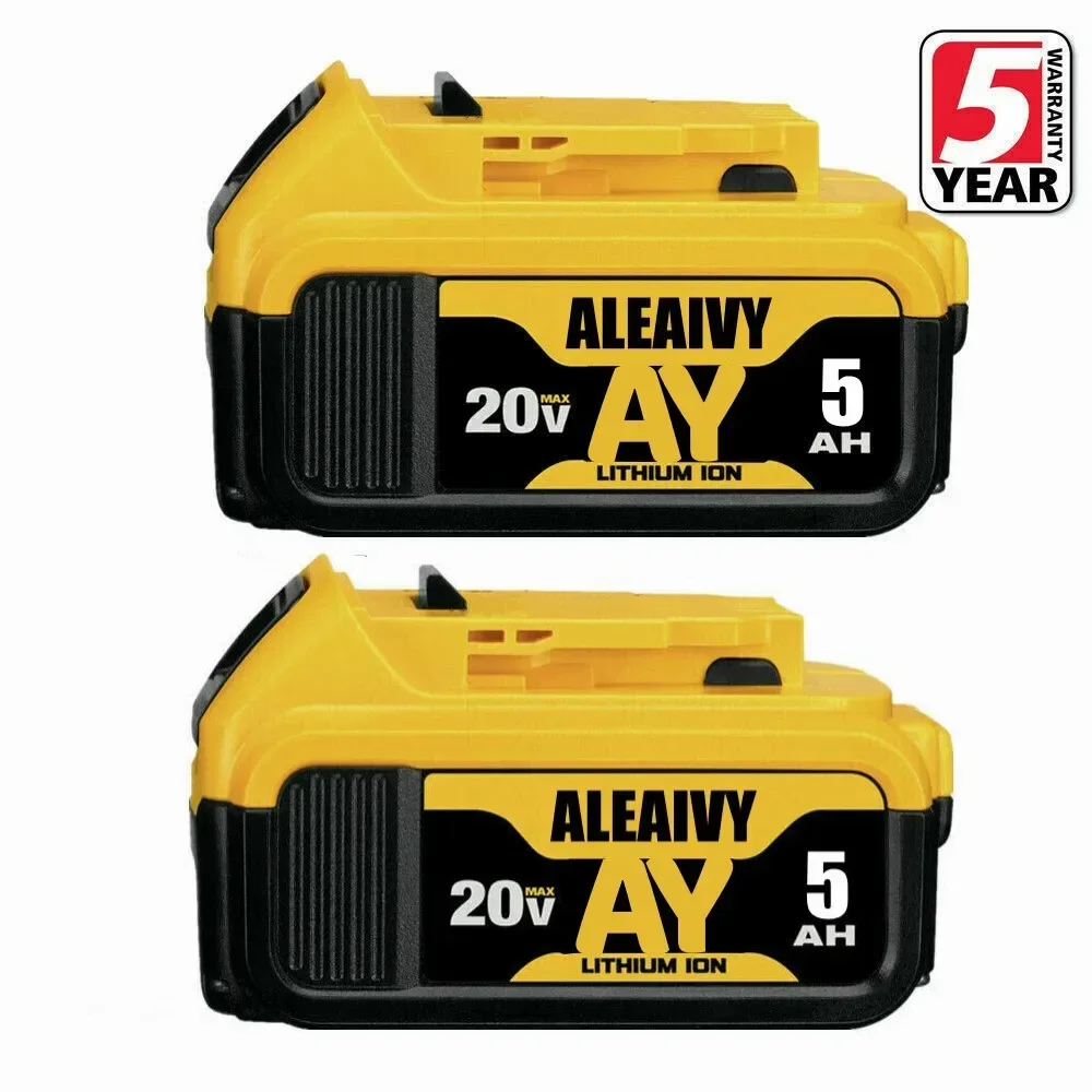 1-3piece 20V 5.0Ah 6.0Ah DCB200 18650 Replacement Li-ion Battery for DeWalt MAX DCB205 DCB201 DCB203 Power Tool Batteries
1-3piece 20V 5.0Ah 6.0Ah DCB200 18650 Replacement Li-ion Battery for DeWalt MAX DCB205 DCB201 DCB203 Power Tool Batteries