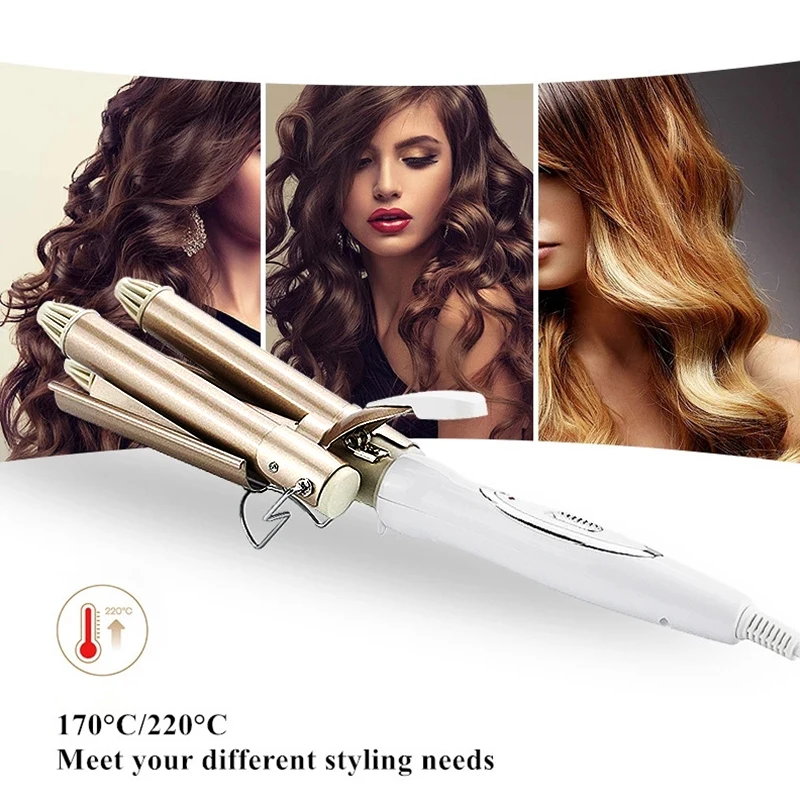 25mm Professional Hair Curler Ceramic Triple Lazy Electric Iron Curling long-lasting Waver Tongs Styling Tool Household & Salon
25mm Professional Hair Curler Ceramic Triple Lazy Electric Iron Curling long-lasting Waver Tongs Styling Tool Household & Salon