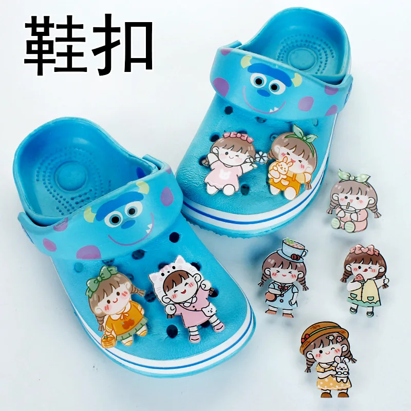 Cartoon Cute Girl Shoe Charms Sneakers Decoration Croc Jibz Single Sale Wholesale Acrylic Accessories Kids Women X-mas Gifts
Cartoon Cute Girl Shoe Charms Sneakers Decoration Croc Jibz Single Sale Wholesale Acrylic Accessories Kids Women X-mas Gifts